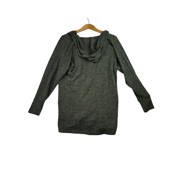 BDG Urban Outfitters Hooded Open Cardigan Duster sz Small Green - Picture 5 of 5